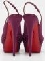 Christian Louboutin Pre-owned Satin heels Purple Dames - Thumbnail 5