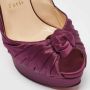 Christian Louboutin Pre-owned Satin heels Purple Dames - Thumbnail 7