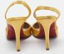 Christian Louboutin Pre-owned Satin heels Yellow Dames - Thumbnail 5