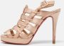 Christian Louboutin Pre-owned Satin sandals Beige Dames - Thumbnail 2