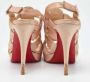 Christian Louboutin Pre-owned Satin sandals Beige Dames - Thumbnail 5