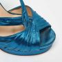 Christian Louboutin Pre-owned Satin sandals Blue Dames - Thumbnail 6