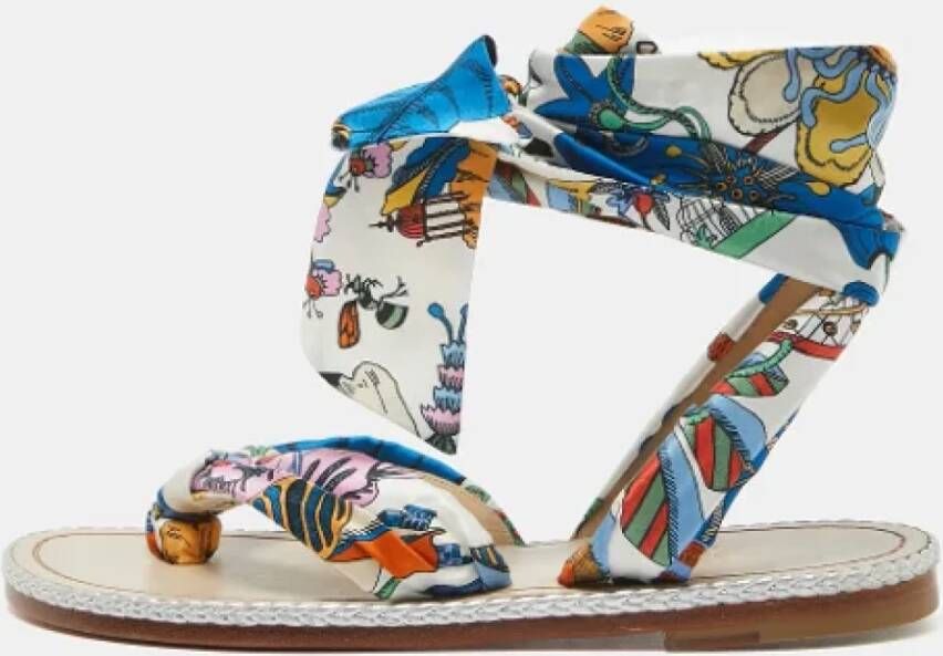 Christian Louboutin Pre-owned Satin sandals Multicolor Dames