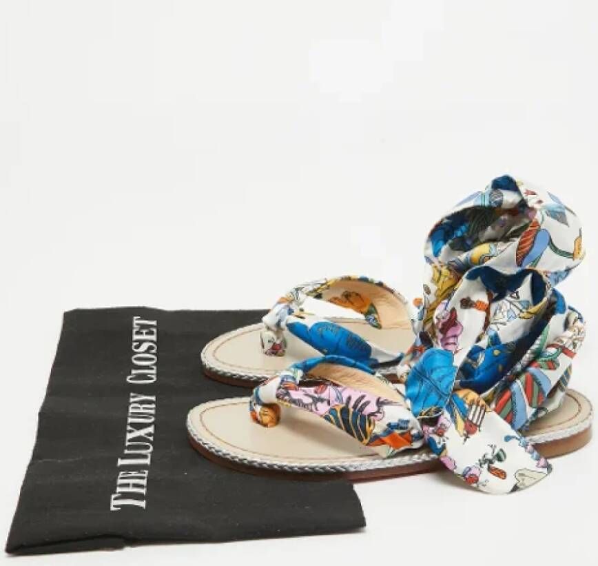 Christian Louboutin Pre-owned Satin sandals Multicolor Dames