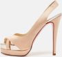 Christian Louboutin Pre-owned Satin sandals Pink Dames - Thumbnail 2