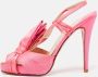 Christian Louboutin Pre-owned Satin sandals Pink Dames - Thumbnail 2