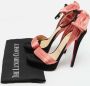 Christian Louboutin Pre-owned Satin sandals Pink Dames - Thumbnail 7