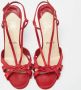 Christian Louboutin Pre-owned Satin sandals Red Dames - Thumbnail 3