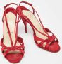 Christian Louboutin Pre-owned Satin sandals Red Dames - Thumbnail 4
