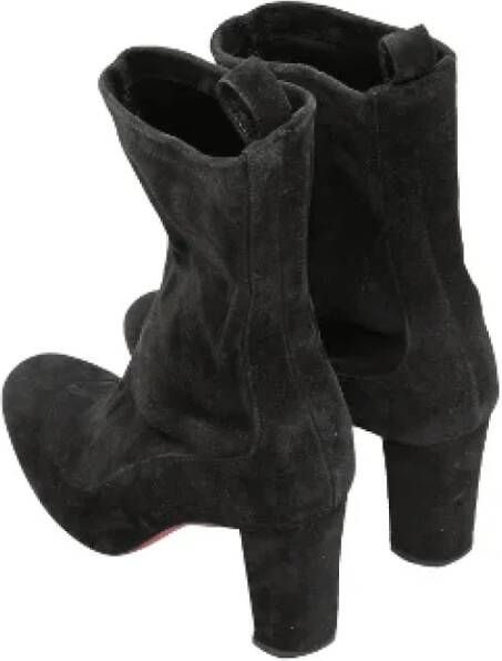 Christian Louboutin Pre-owned Suede boots Black Dames