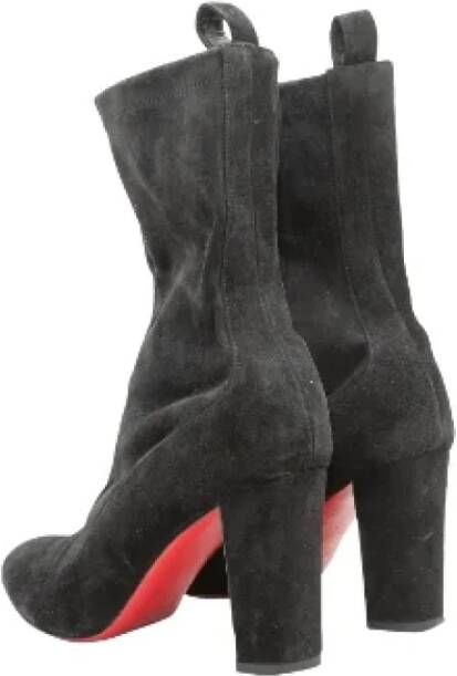 Christian Louboutin Pre-owned Suede boots Black Dames