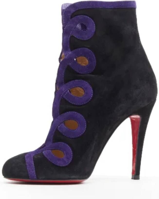 Christian Louboutin Pre-owned Suede boots Black Dames