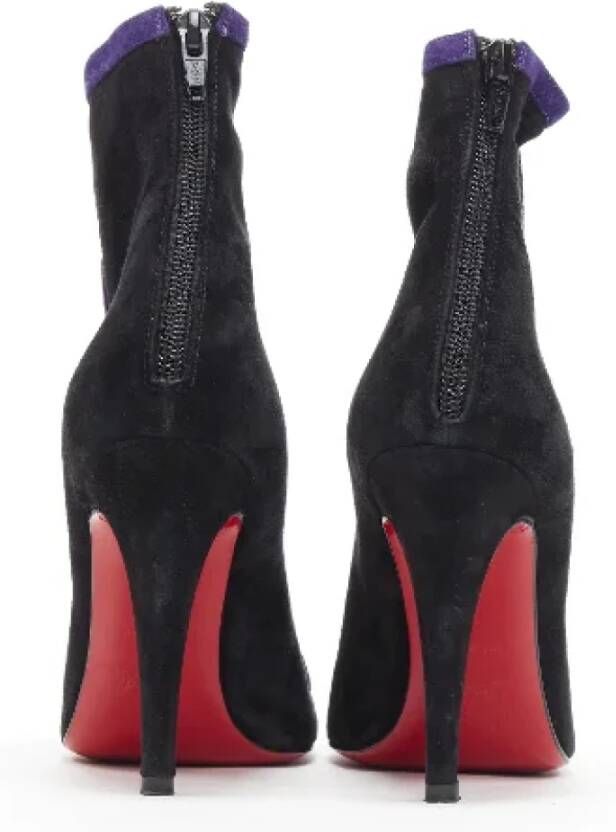 Christian Louboutin Pre-owned Suede boots Black Dames