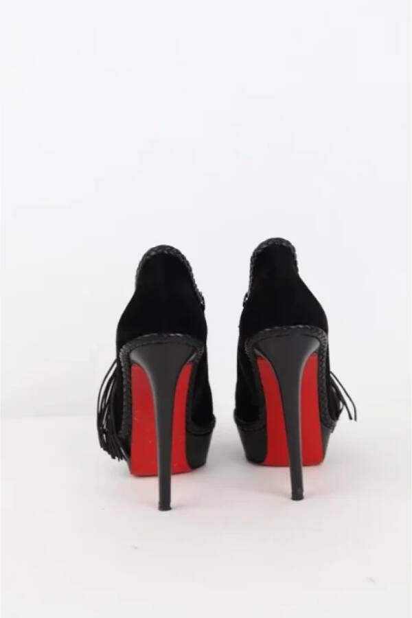 Christian Louboutin Pre-owned Suede boots Black Dames