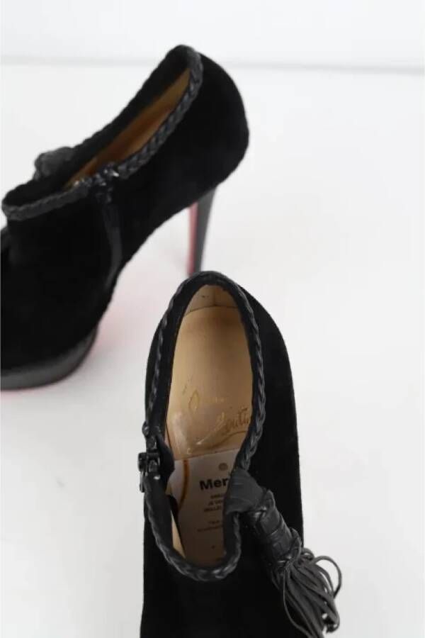 Christian Louboutin Pre-owned Suede boots Black Dames