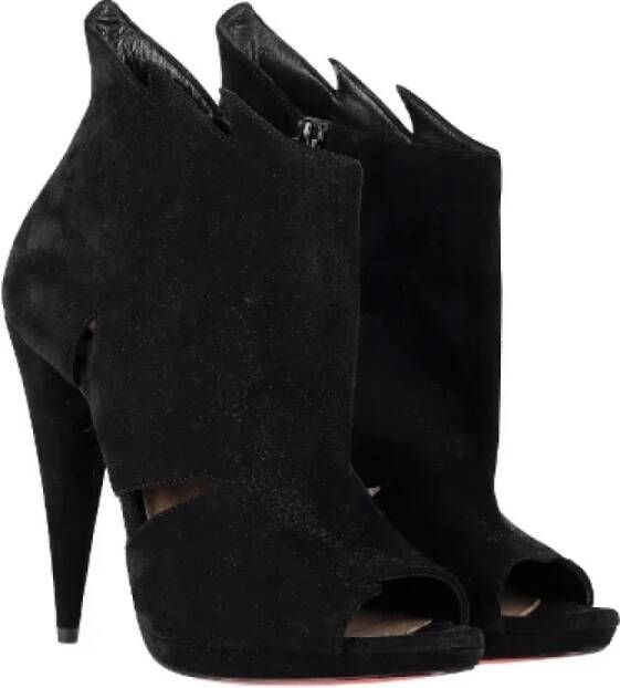 Christian Louboutin Pre-owned Suede boots Black Dames