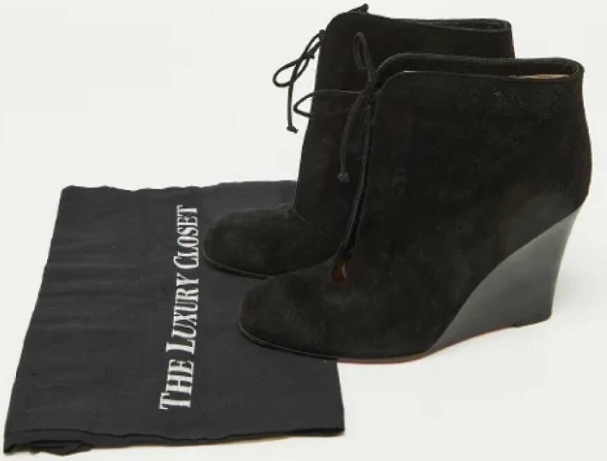 Christian Louboutin Pre-owned Suede boots Black Dames