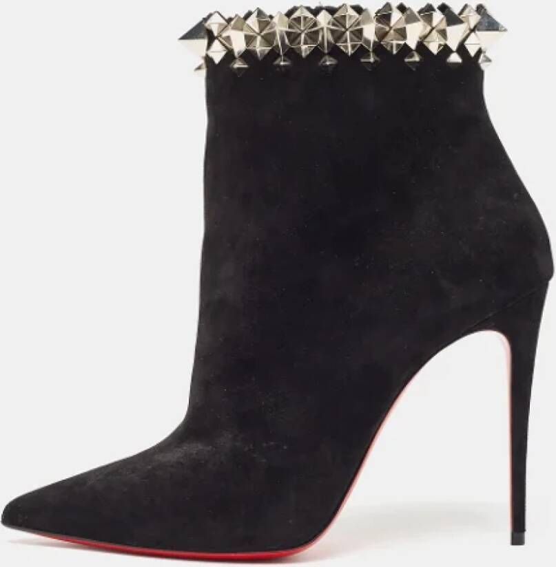 Christian Louboutin Pre-owned Suede boots Black Dames