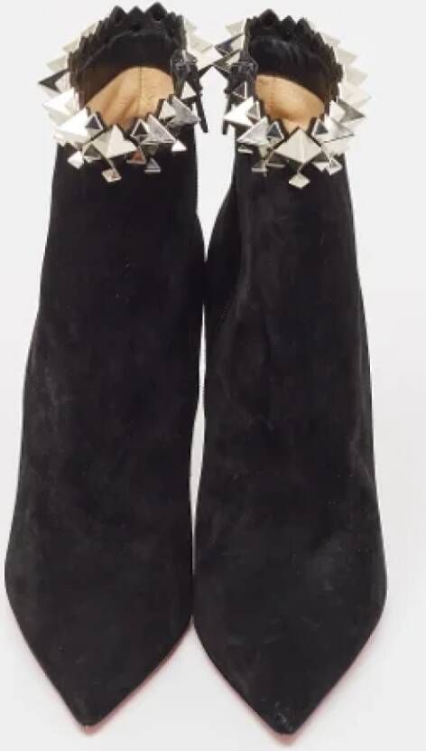 Christian Louboutin Pre-owned Suede boots Black Dames