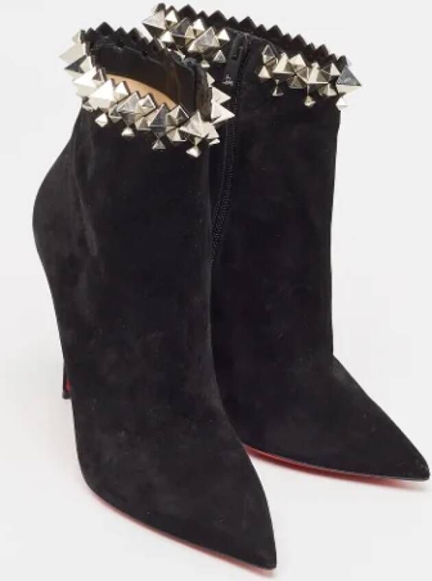 Christian Louboutin Pre-owned Suede boots Black Dames