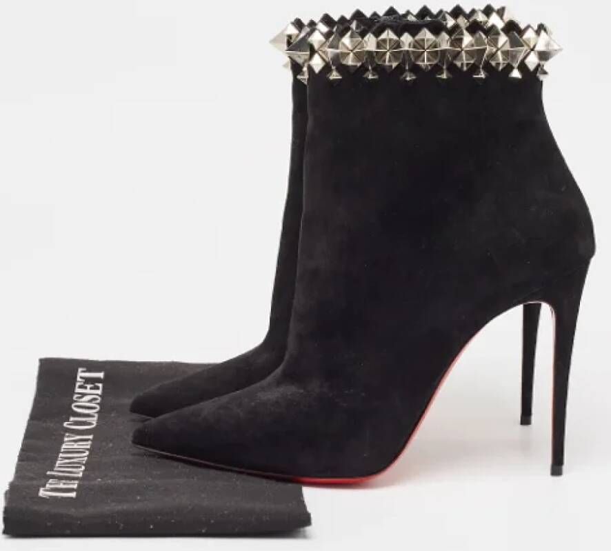 Christian Louboutin Pre-owned Suede boots Black Dames