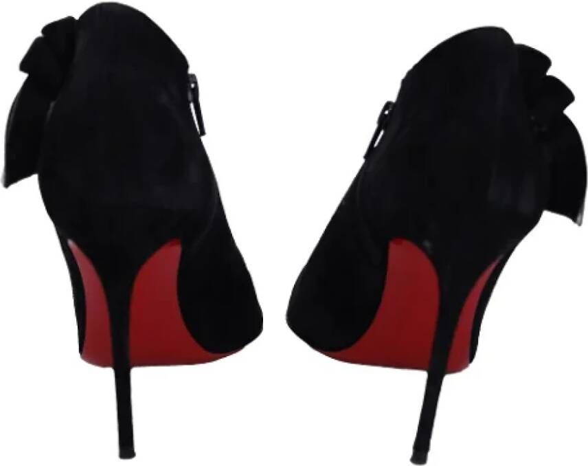 Christian Louboutin Pre-owned Suede boots Black Dames