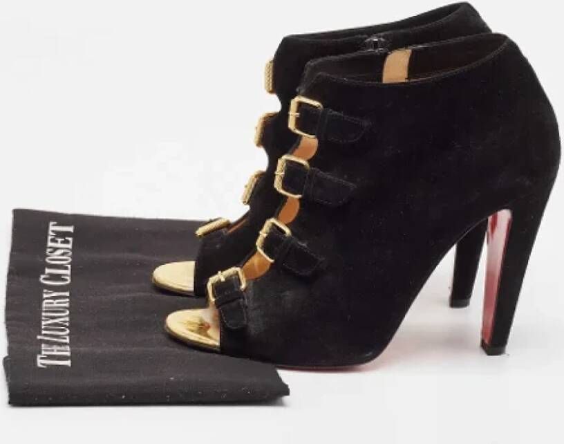 Christian Louboutin Pre-owned Suede boots Black Dames