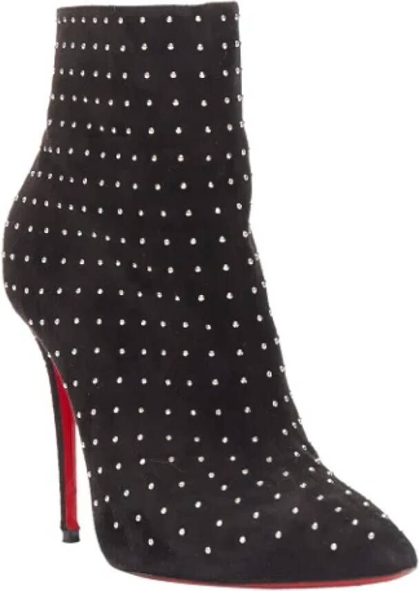 Christian Louboutin Pre-owned Suede boots Black Dames