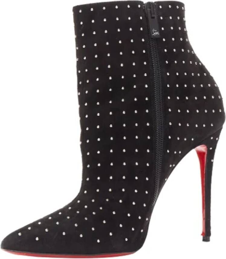 Christian Louboutin Pre-owned Suede boots Black Dames