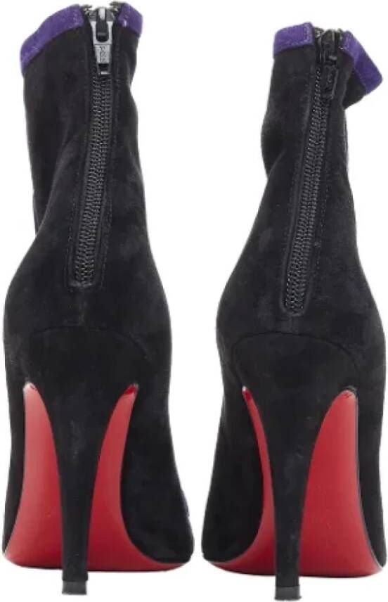 Christian Louboutin Pre-owned Suede boots Black Dames