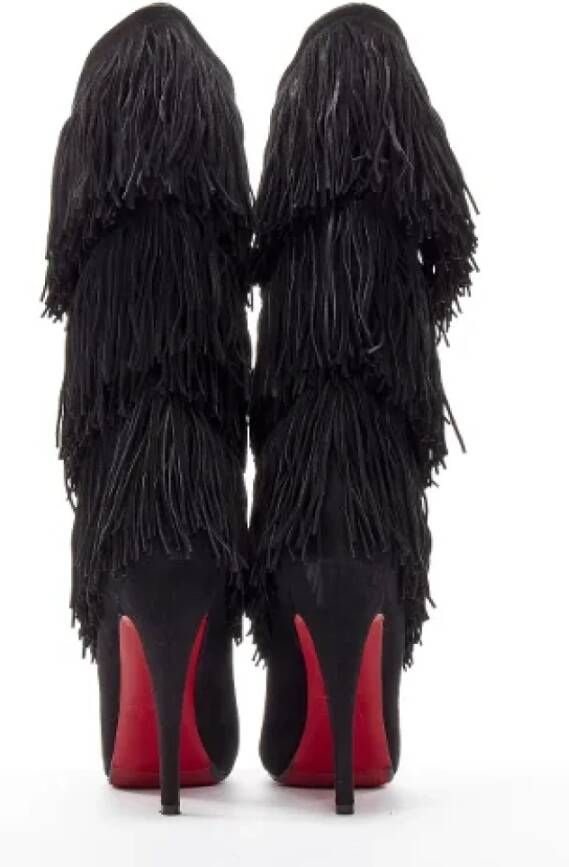 Christian Louboutin Pre-owned Suede boots Black Dames