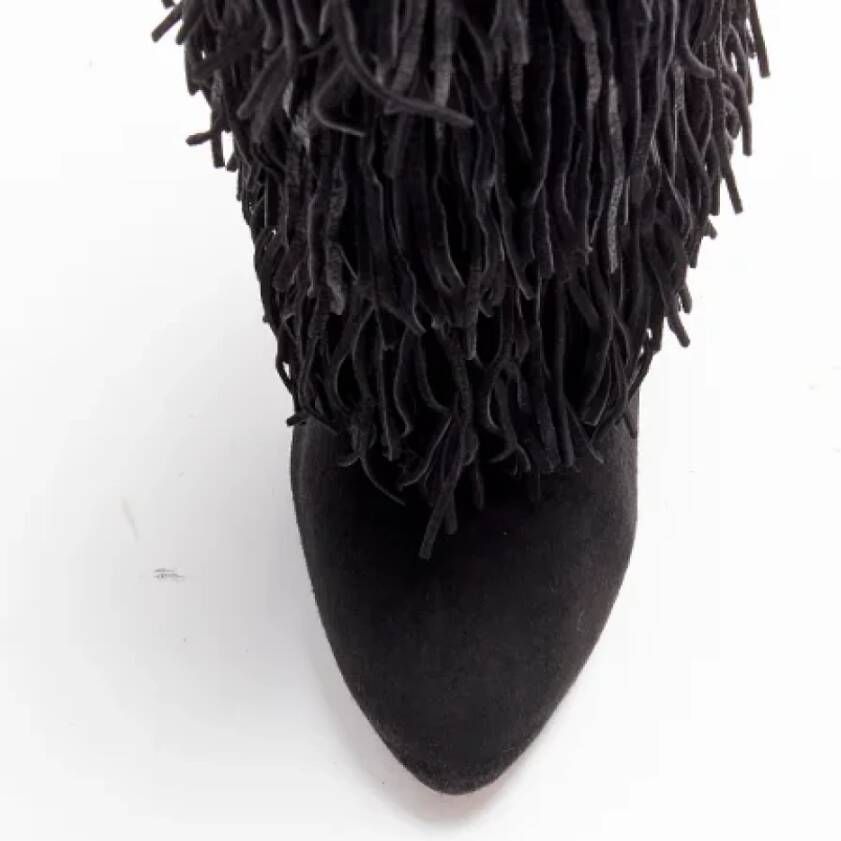 Christian Louboutin Pre-owned Suede boots Black Dames