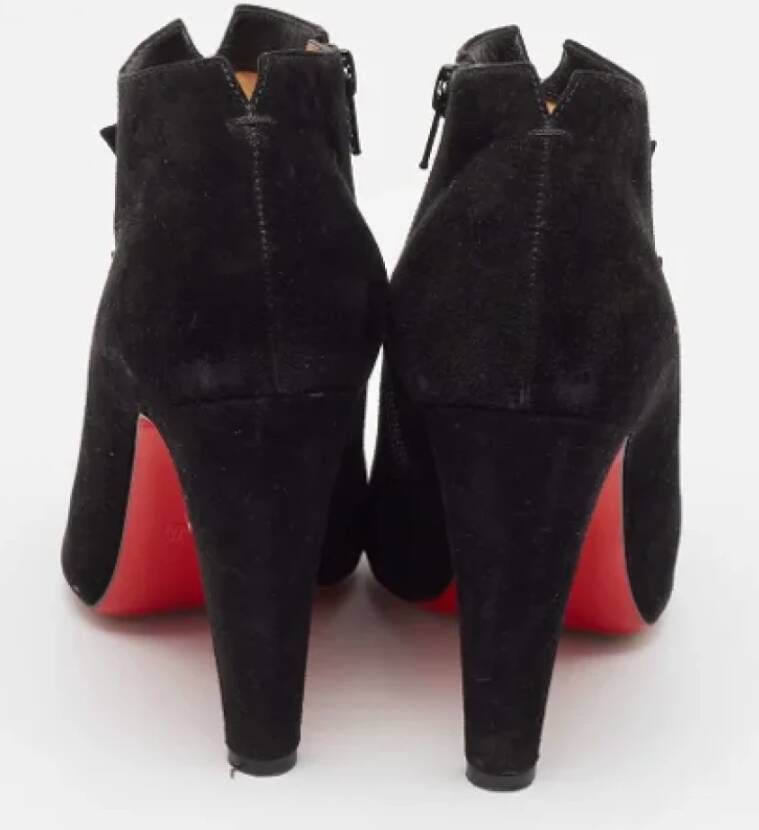 Christian Louboutin Pre-owned Suede boots Black Dames