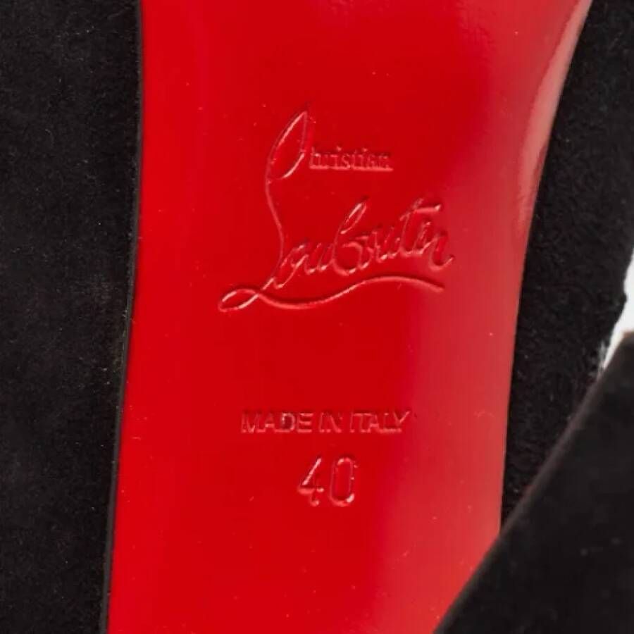 Christian Louboutin Pre-owned Suede boots Black Dames