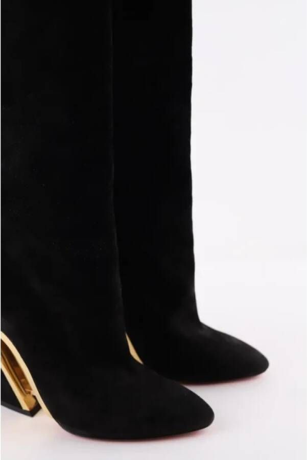 Christian Louboutin Pre-owned Suede boots Black Dames