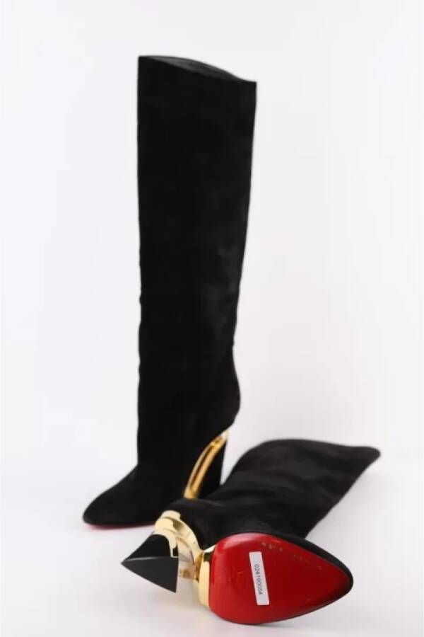 Christian Louboutin Pre-owned Suede boots Black Dames