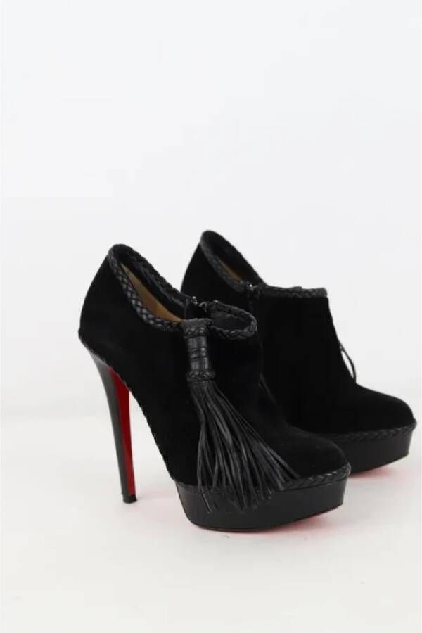 Christian Louboutin Pre-owned Suede boots Black Dames