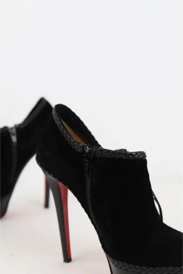 Christian Louboutin Pre-owned Suede boots Black Dames