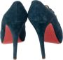 Christian Louboutin Pre-owned Suede boots Blue Dames - Thumbnail 4