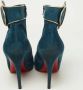 Christian Louboutin Pre-owned Suede boots Blue Dames - Thumbnail 5