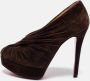 Christian Louboutin Pre-owned Suede boots Brown Dames - Thumbnail 2