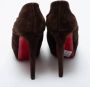 Christian Louboutin Pre-owned Suede boots Brown Dames - Thumbnail 5