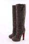 Christian Louboutin Pre-owned Suede boots Brown Dames - Thumbnail 3