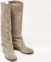 Christian Louboutin Pre-owned Suede boots Gray Dames - Thumbnail 2