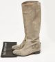 Christian Louboutin Pre-owned Suede boots Gray Dames - Thumbnail 7