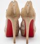 Christian Louboutin Pre-owned Suede boots Yellow Dames - Thumbnail 4