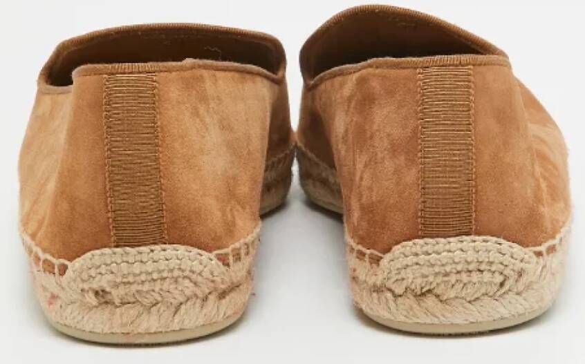 Christian Louboutin Pre-owned Suede espadrilles Brown Dames