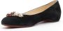 Christian Louboutin Pre-owned Suede flats Black Dames - Thumbnail 4