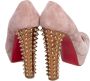 Christian Louboutin Pre-owned Suede heels Beige Dames - Thumbnail 4