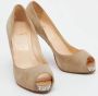 Christian Louboutin Pre-owned Suede heels Beige Dames - Thumbnail 4